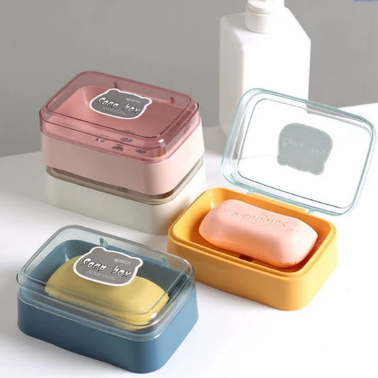 Clear top Soap Dish soap box soap holder