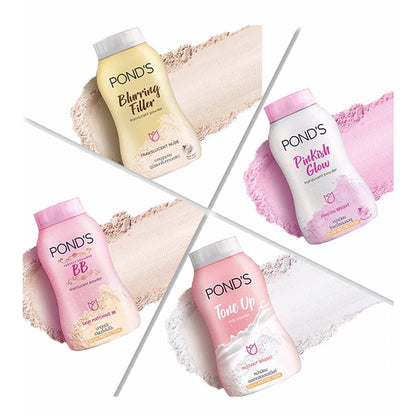 [SG INSTOCK] POND'S  3D HYA Korean Glow, BB, Blurring Filler, Oil Control , Pinkish White Glow Translucent Powder 50G