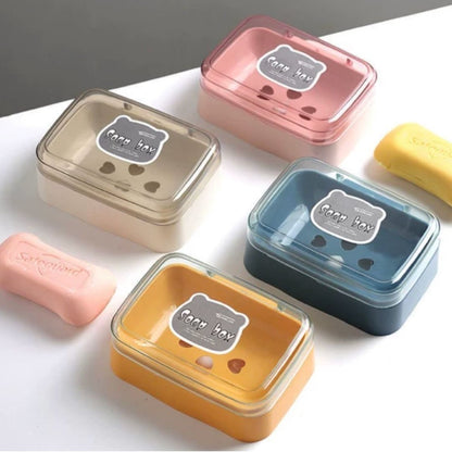 Clear top Soap Dish soap box soap holder