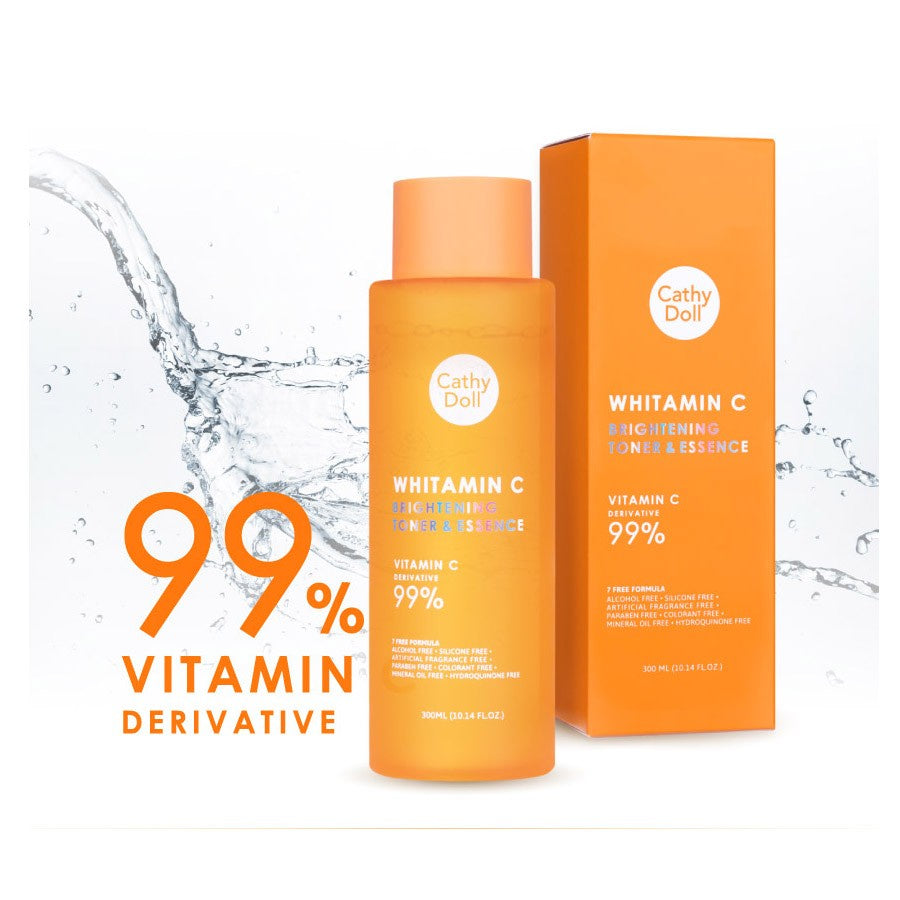 [SG INSTOCK] Cathy Doll Whitamin C Brightening Toner & Essence 300ML