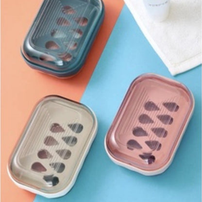[SG INSTOCK]Clear top  Soap Dish soap box soap holder Version II