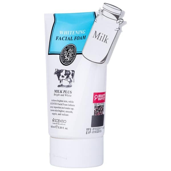 [SG INSTOCK] SCENTIO BEAUTY BUFFET MILK PLUS Q10 WHITENING FACIAL FOAM 100ML