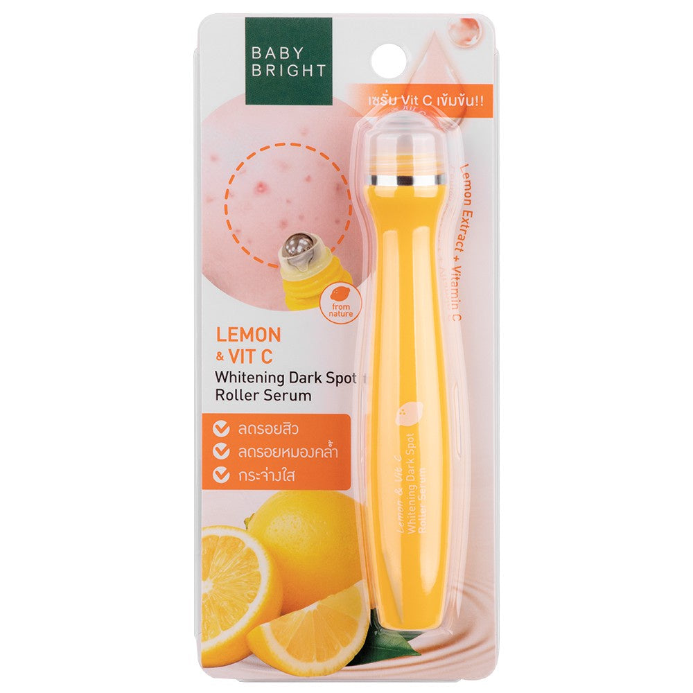 [SG SELLER] BABY BRIGHT LEMON & VITC WHITENING DARK SPOT FACE ROLLER SERUM 15ML