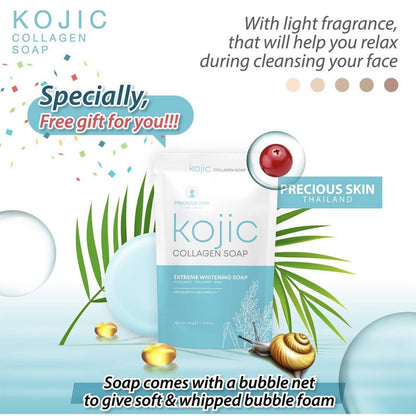 [SG INSTOCK] PRECIOUS SKIN THAILAND KOJIC COLLAGEN SOAP