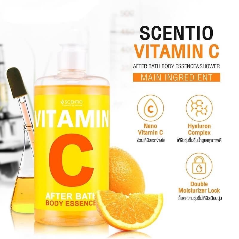 [SG INSTOCK] Beauty Buffet Vitamin C After Bath Body Essence & Body White Shower Serum 450ml
