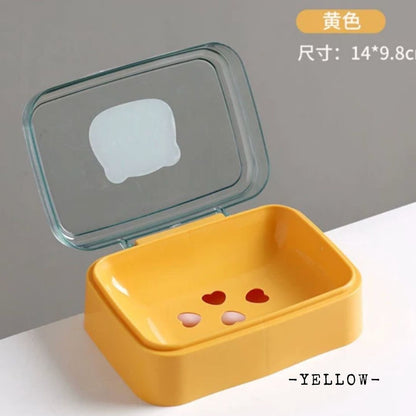 Clear top Soap Dish soap box soap holder