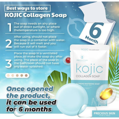 [SG INSTOCK] PRECIOUS SKIN THAILAND KOJIC COLLAGEN SOAP