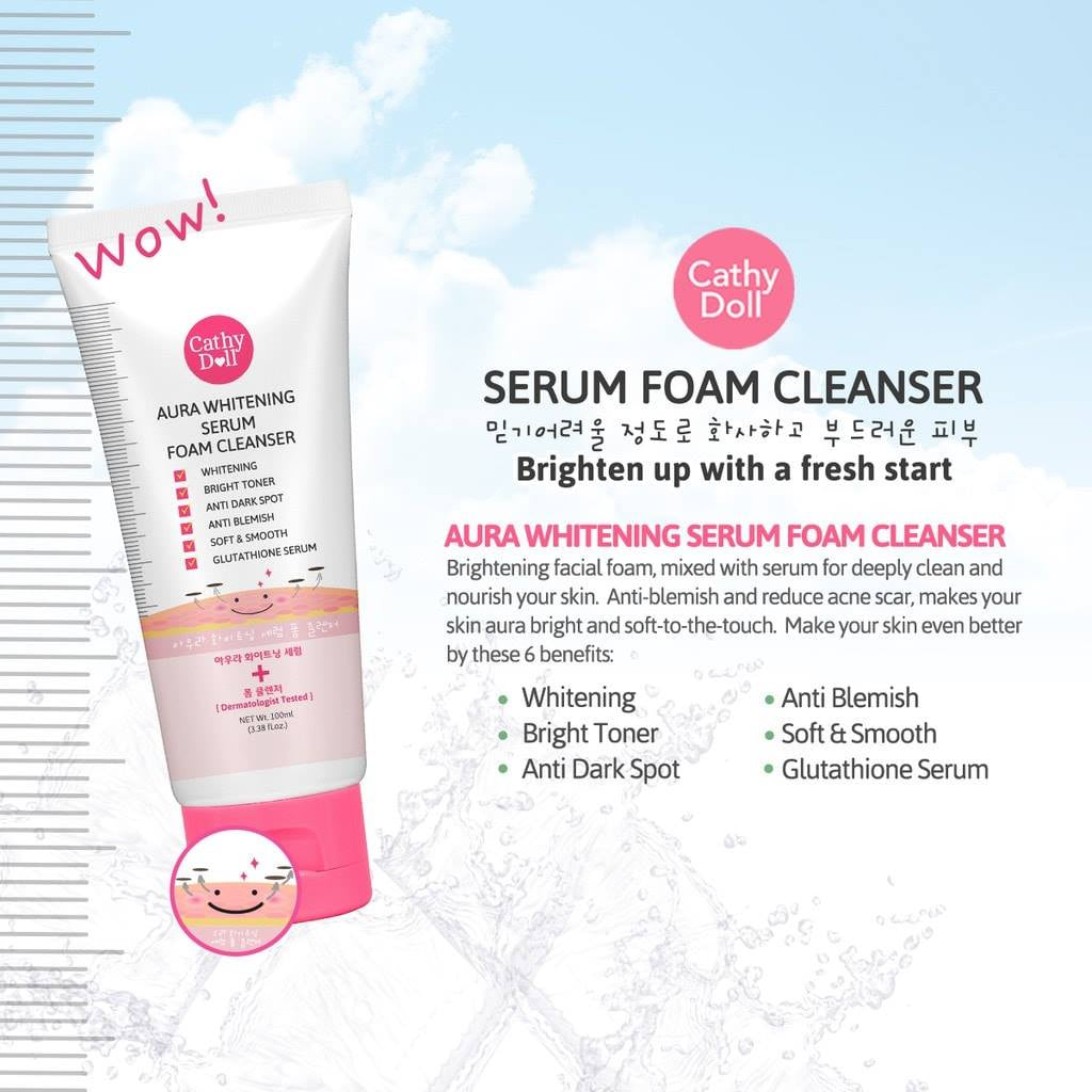 Cathy Doll Aura Whitening Foam Cleanser 100ml