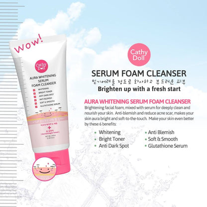 Cathy Doll Aura Whitening Foam Cleanser 100ml
