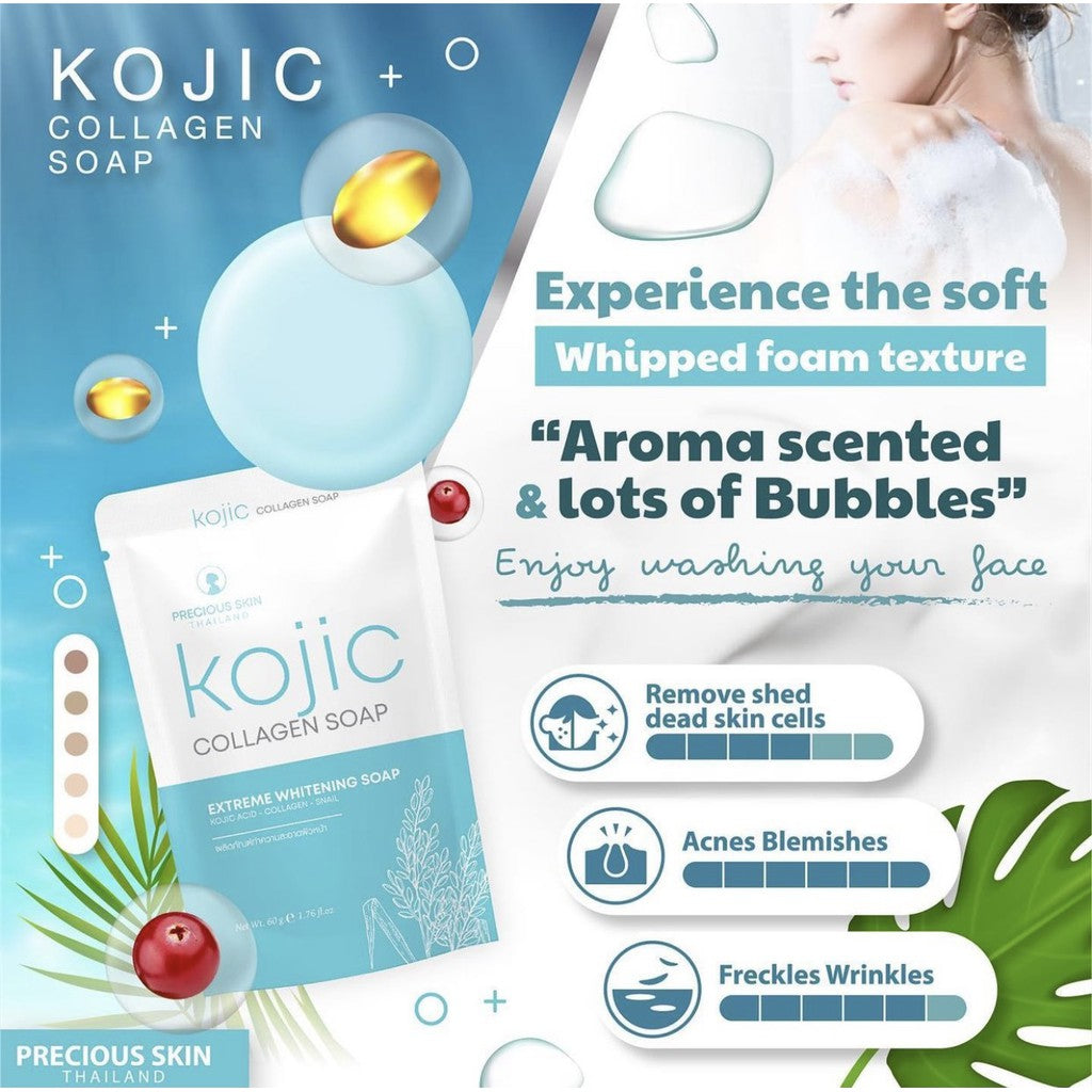 [SG INSTOCK] PRECIOUS SKIN THAILAND KOJIC COLLAGEN SOAP