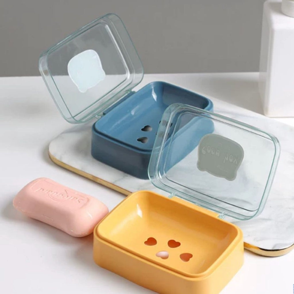 Clear top Soap Dish soap box soap holder