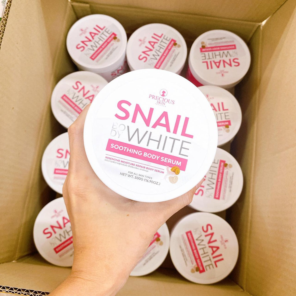 [SG INSTOCK] PRECIOUS SKIN THAILAND SNAIL WHITE SOOTHING BODY SERUM 500G