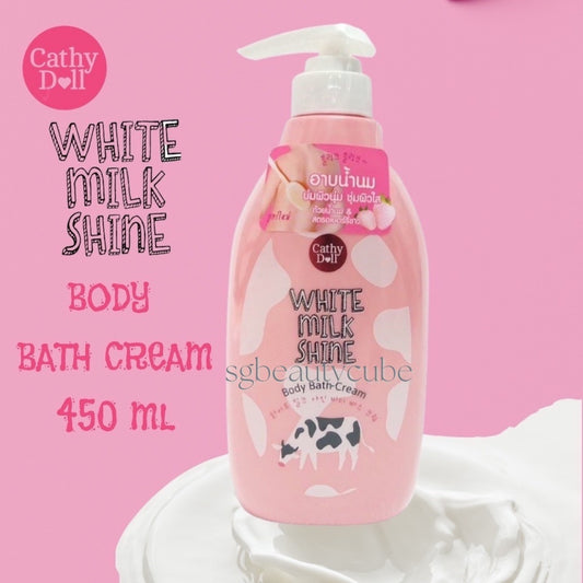 Cathy Doll White Milk Shine Body Bath Cream 450ml