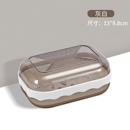 [SG INSTOCK]Clear top  Soap Dish soap box soap holder Version II