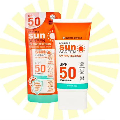 [SG INSTOCK]  BEAUTY BUFFET Invisible Sun Screen UV Protection SPF 50 PA+++ 50g