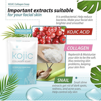 [SG INSTOCK] PRECIOUS SKIN THAILAND KOJIC COLLAGEN SOAP
