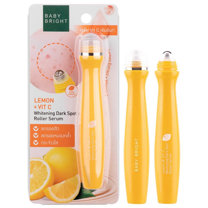 [SG SELLER] BABY BRIGHT LEMON & VITC WHITENING DARK SPOT FACE ROLLER SERUM 15ML