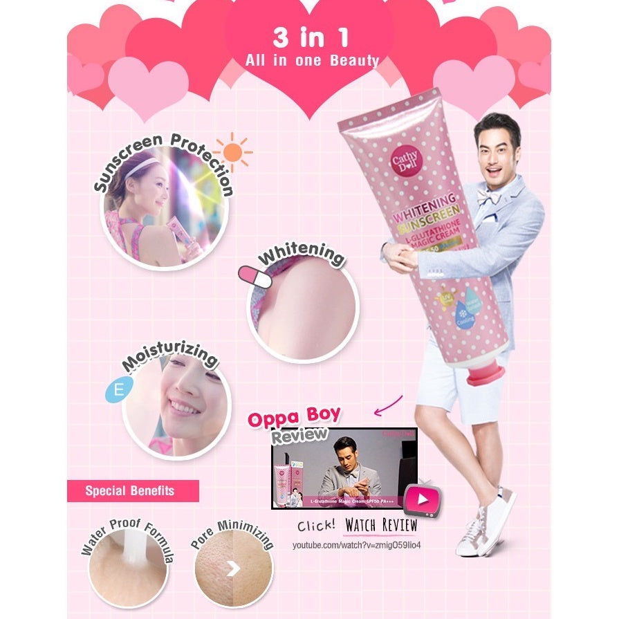 Cathy Doll L-Glutathione Magic Cream SPF50 PA+++138ml