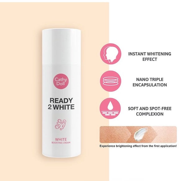 [SG INSTOCK] CATHY DOLL READY 2 WHITE WHITE BOOSTING CREAM 75ML