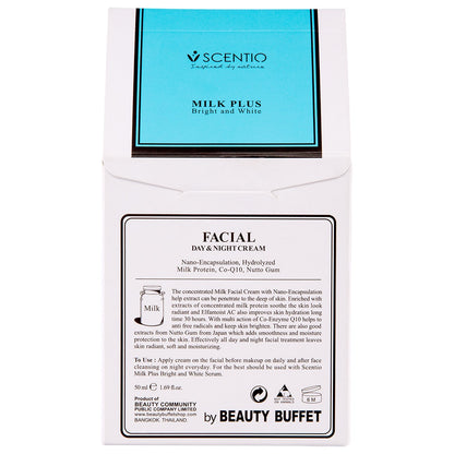 [SG INSTOCK] SCENTIO BEAUTY BUFFET MILK PLUS FACIAL DAY & NIGHT CREAM 50ML