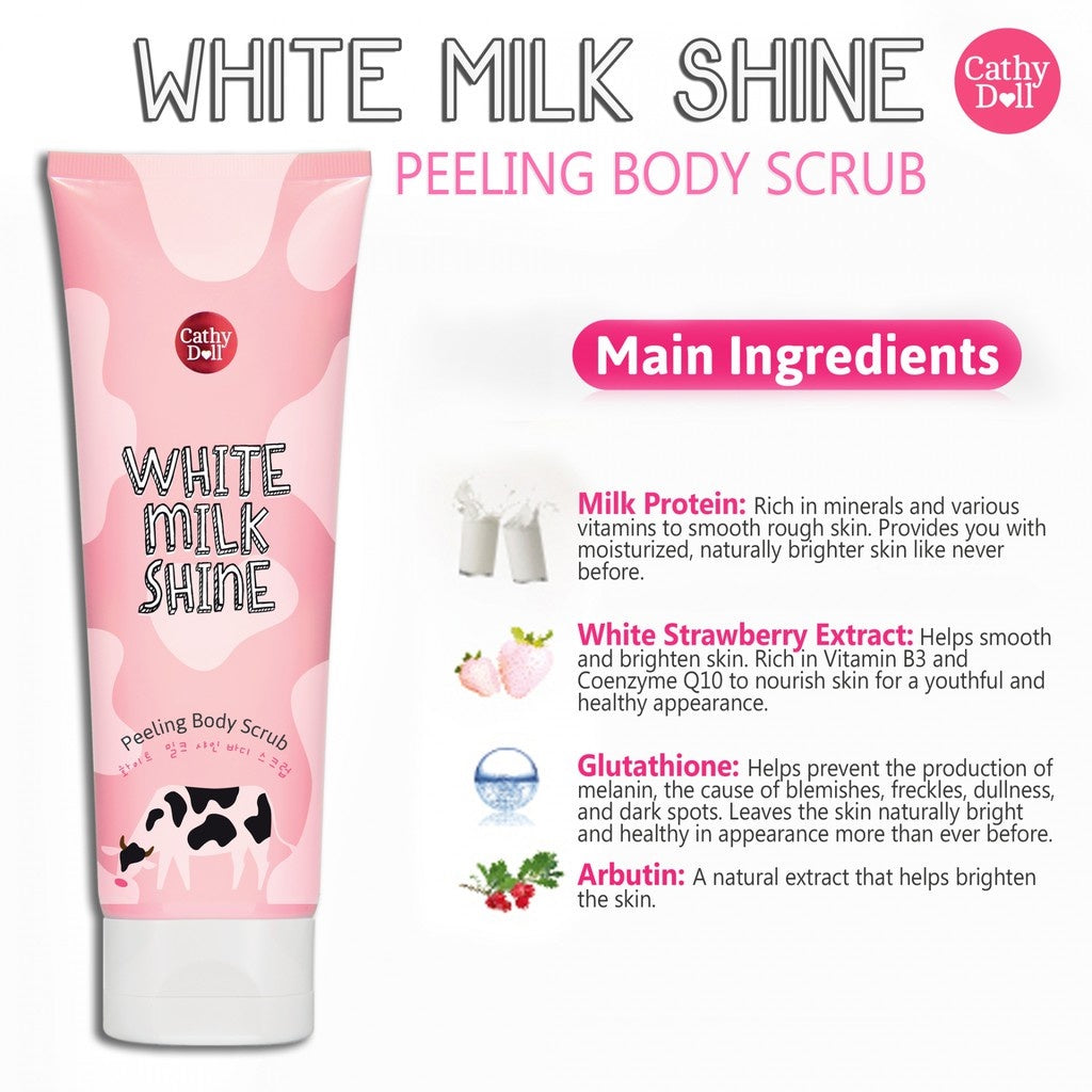 Cathy Doll White Milk Shine Peeling Body Scrub 320ml