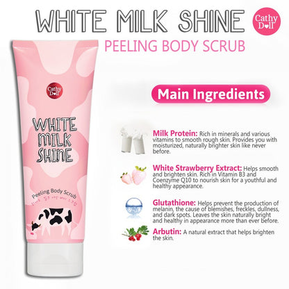 Cathy Doll White Milk Shine Peeling Body Scrub 320ml