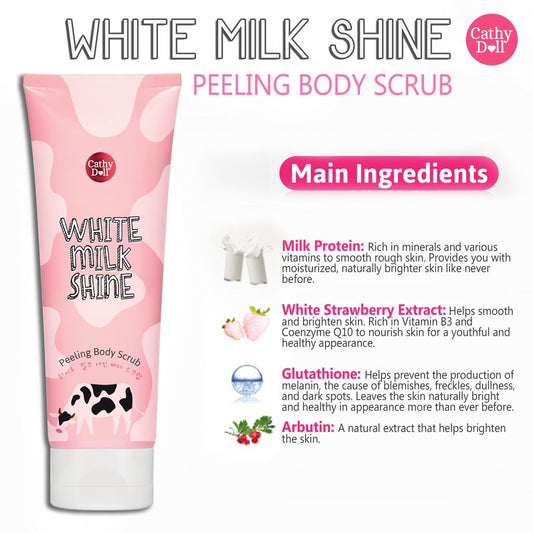 Cathy Doll White Milk Shine Peeling Body Scrub 320ml