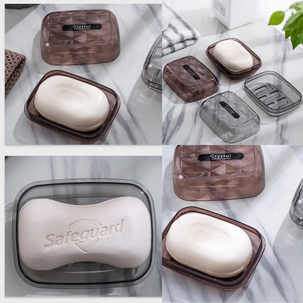Crystal Design top Soap Dish soap box soap holder