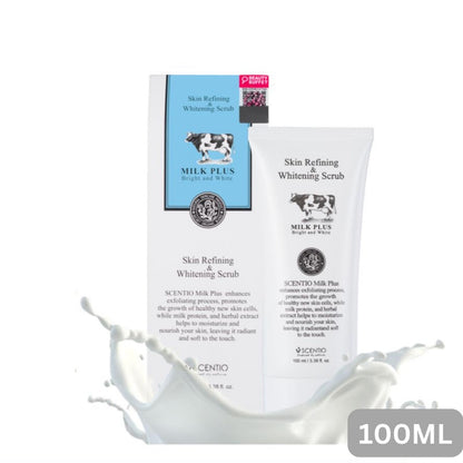 [SG INSTOCK] SCENTIO MILK PLUS SKIN REFINING & WHITENING SCRUB 100 ML