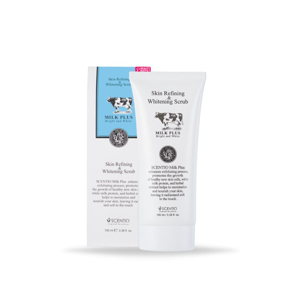 [SG INSTOCK] SCENTIO MILK PLUS SKIN REFINING & WHITENING SCRUB 100 ML