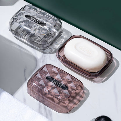 Crystal Design top Soap Dish soap box soap holder