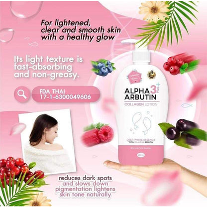 [SG INSTOCK] PRECIOUS SKIN THAILAND ALPHA ARBUTIN 3 PLUS COLLAGEN LOTION 495ML