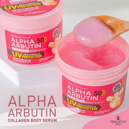 [SG INSTOCK] PRECIOUS SKIN THAILAND ALPHA ARBUTIN SPF50 UV PROTECTION COLLAGEN BODY SERUM 500G