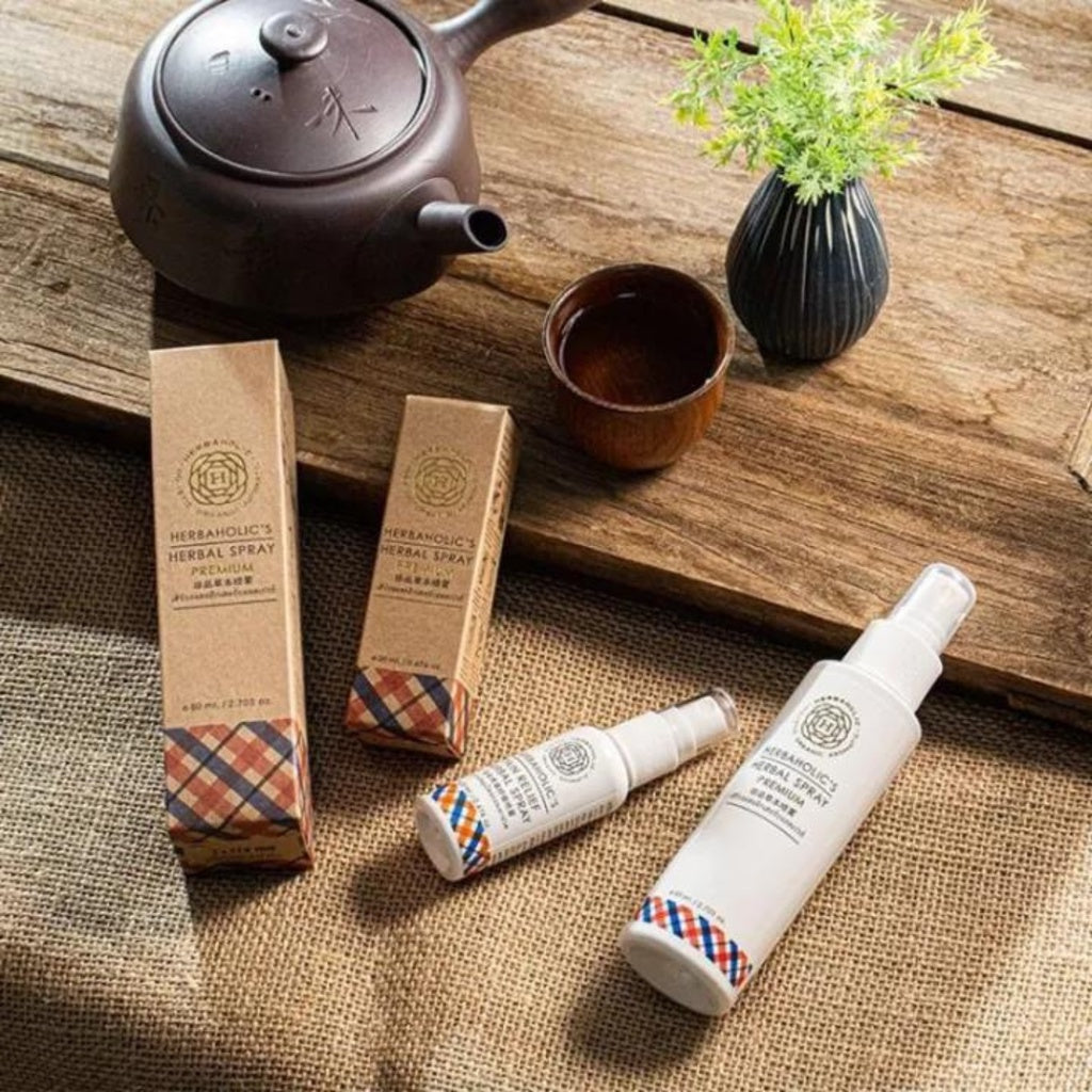 [SG INSTOCK] HERBAHOLIC'S PREMIUM HERBAL SPRAY ORIGINAL/LAVENDER/PEACH 80ML