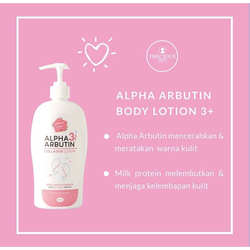 [SG INSTOCK] PRECIOUS SKIN THAILAND ALPHA ARBUTIN 3 PLUS COLLAGEN LOTION 495ML