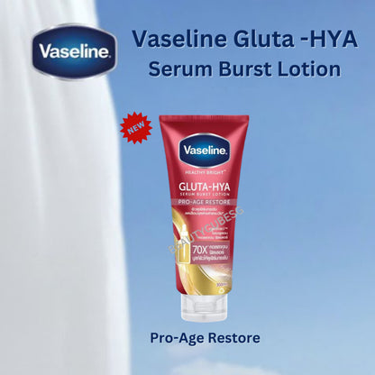 [SG INSTOCK] Vaseline Gluta HYA Serum Burst Lotion Dewy Radiance, Flawless Glow, Overnight Radiance, Luminous, Pro Age