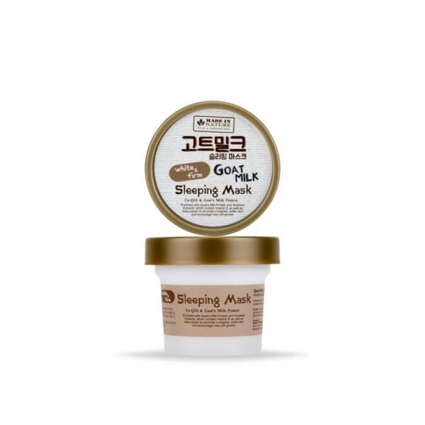 [SG INSTOCK] MADE IN NATURE GOAT MILK WHITE&FIRM SLEEPING MASK 100 G