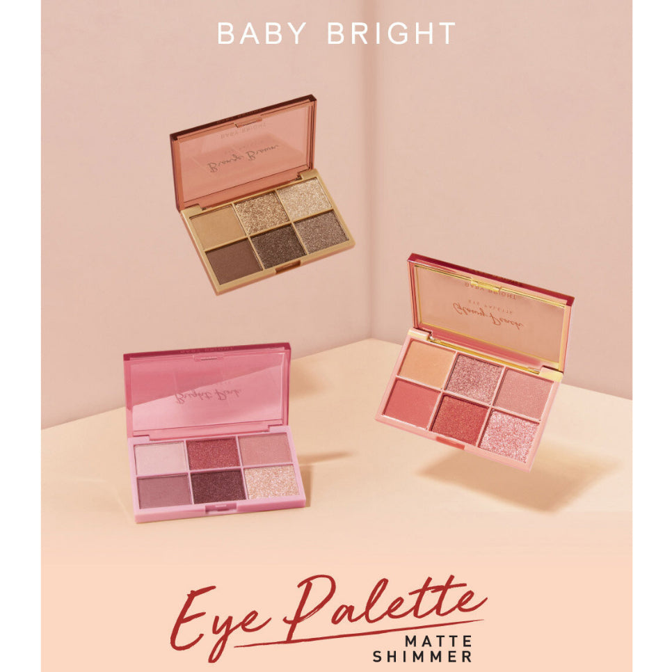 [SG INSTOCK] BABY BRIGHT EYE PALETTE 0.7G X 6COLORS