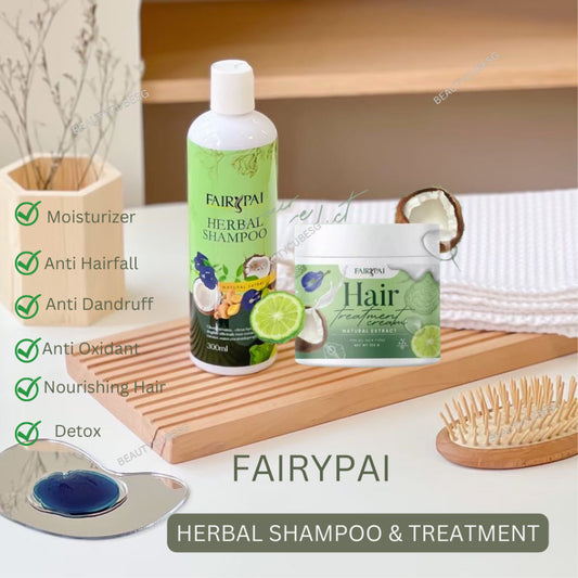 [SG INSTOCK] FAIRYPAI Herbal Shampoo and Treatment 300ml