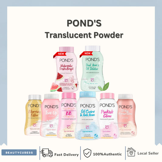 [SG INSTOCK] POND'S  3D HYA Korean Glow, BB, Blurring Filler, Oil Control , Pinkish White Glow Translucent Powder 50G