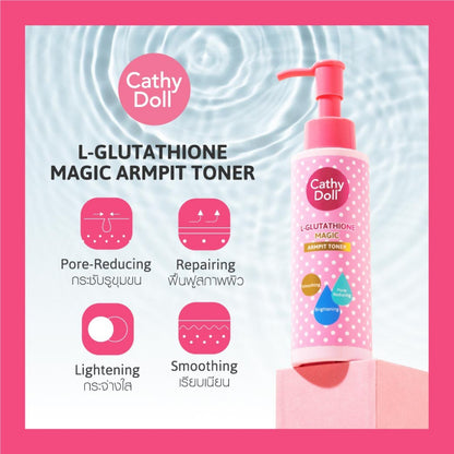[SG INSTOCK] CATHY DOLL L-GLUTATHIONE MAGIC ARMPIT TONER 120ML