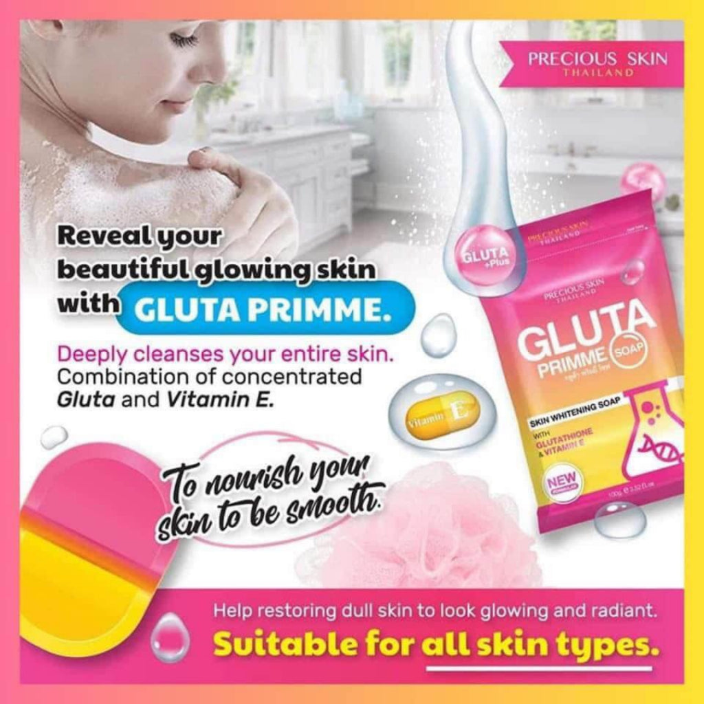 [SG INSTOCK] PRECIOUS SKIN THAILAND GLUTA PRIMME SOAP 100G
