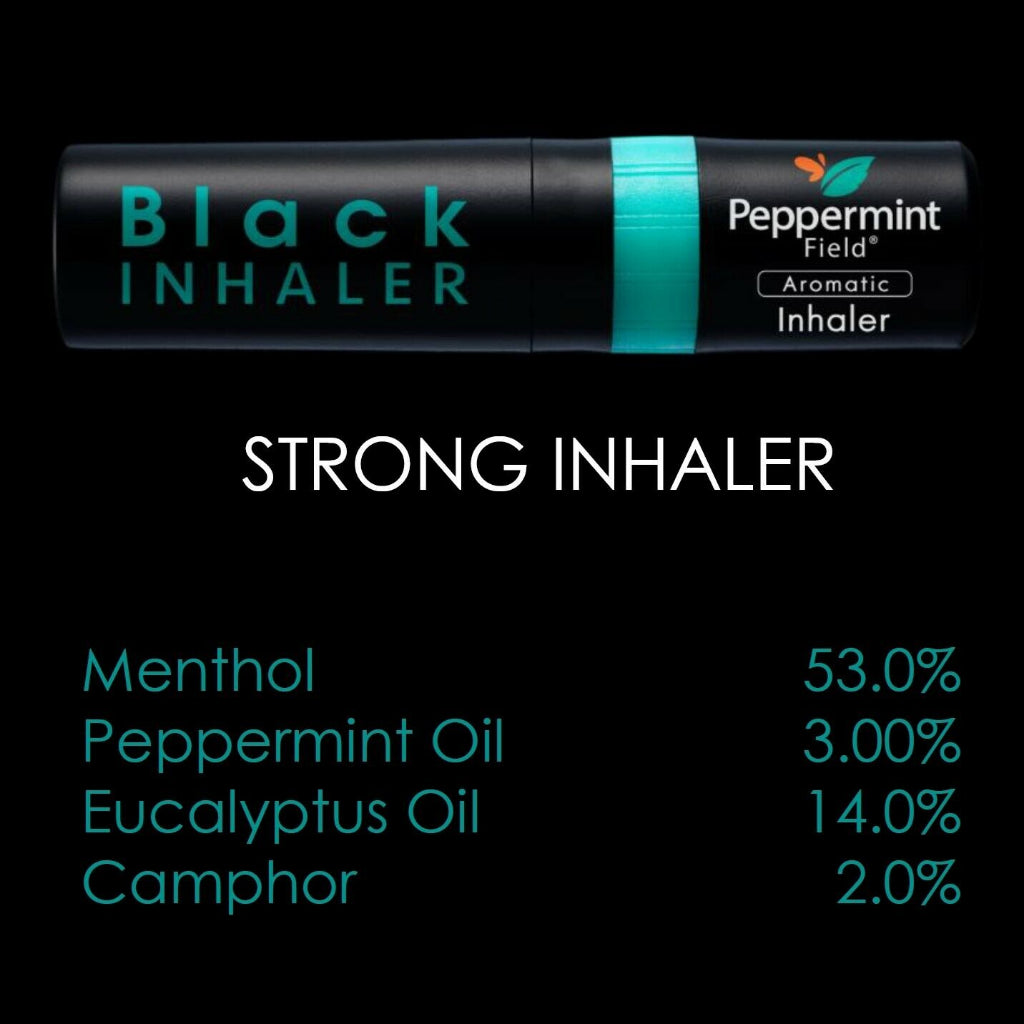 [SG INSTOCK] Peppermint Field Black / Orange Oil Essence  inhaler 2 in 1