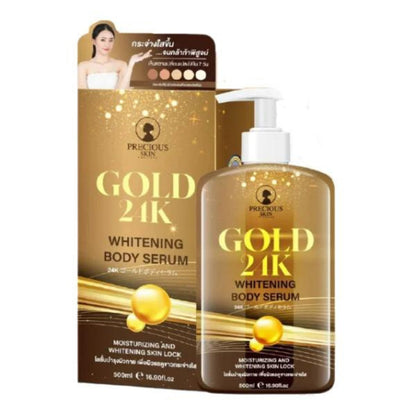 [SG INSTOCK] PRECIOUS SKIN THAILAND GOLD 24K WHITENING BODY SERUM 500ML