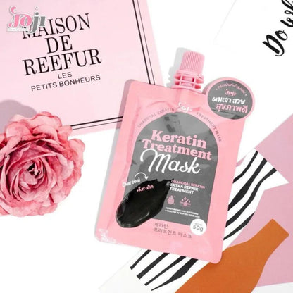 [SG INSTOCK] Travel Size JOJI Secret Young Charcoal Keratin Hair Treatment Mask Extra Repair 50g