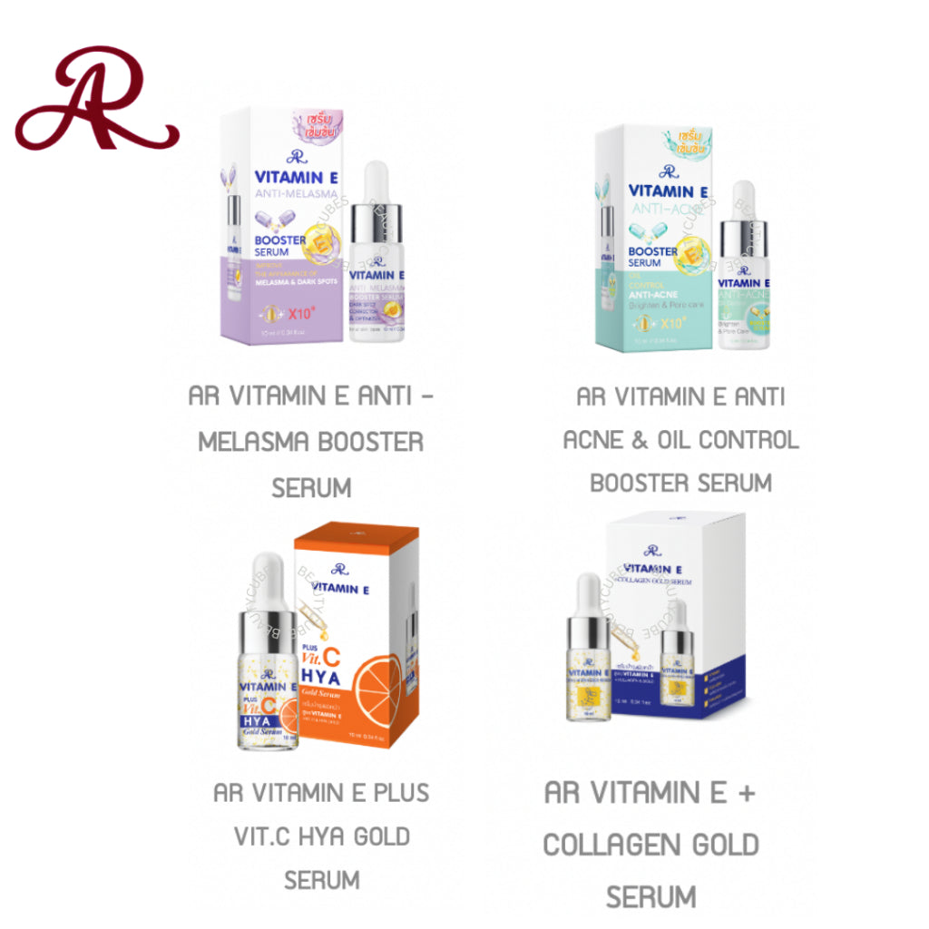 [SG INSTOCK] AR Vitamin E Collagen Gold, Vit C HYA, Anti-Melasma, Anti-Acne, Shot Extra Intensive Serum 10ML