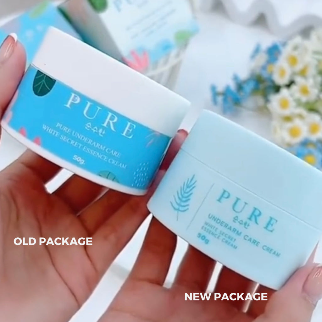 [SG INSTOCK]🔥New Package !Pure Underarm Care White Secret Essence Cream,Pure Organic Deodorant Body Brightening 50G