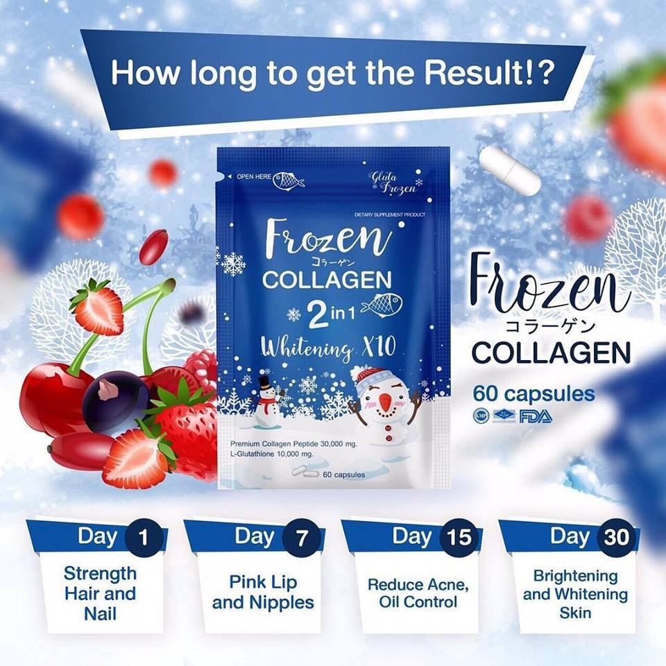 [SG INSTOCK] FROZEN COLLAGEN, FROZEN DETOX (60 CAPSULES)