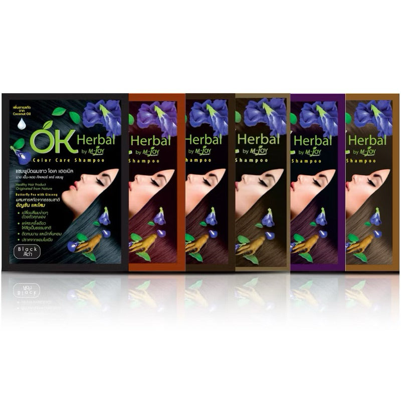 [SG INSTOCK] OK Herbal Color Care Shampoo 6 Shades 30ml.