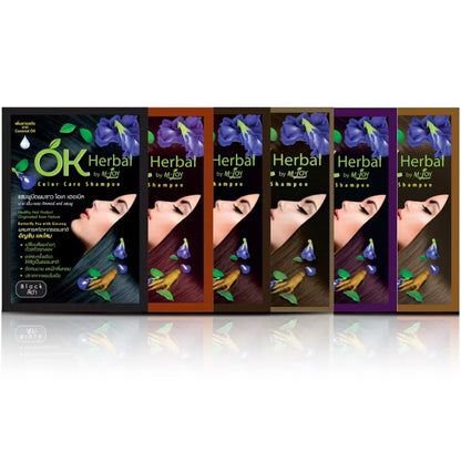 [SG INSTOCK] OK Herbal Color Care Shampoo 6 Shades 30ml.